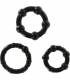 SEVENCREATIONS JUEGO TRES ANILLOS PENE NEGRO