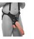 STRAP ON CON DILDO HUECO 305 CM Y TIRANTES COLOR CARNE