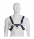 LEATHER BODY ARNES CUERO AZUL Y NEGRO CHEST BULLDOG