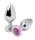 METALHARD ANAL PLUG DIAMOND ROSA MEDIUM 762CM