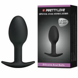 PRETTY LOVE PLUG ANAL SILICONA 65 CM NEGRO