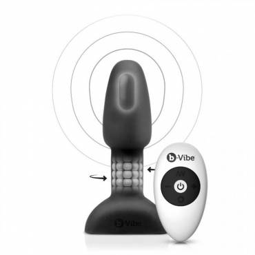 B VIBE RIMMING CONTROL REMOTO ANAL PLUG PETITE NEGRO