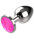 COQUETTE PLUG ANAL DE METAL TALLA L CRISTAL PINK 4 X 9CM