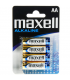 MAXELL PILA ALCALINA AA LR6 BLISTER4 EU