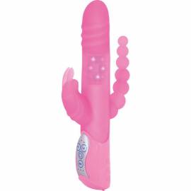 SEVENCREATIONS E RABBIT TRIPLE PLAY VIBRADOR TRIPLE ESTIMULACIoN ROSA