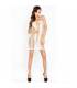 PASSION WOMAN BS027 BODYSTOCKING ESTILO VESTIDO BLANCO TALLA UNICA