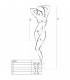 PASSION WOMAN BS027 BODYSTOCKING ESTILO VESTIDO BLANCO TALLA UNICA