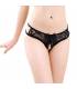 QUEEN LINGERIE PANTIES CON ABERTURA TALLA UNICA NEGRO