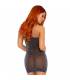 LEG AVENUE VESTIDO DE TUBO PLATEADO TALLA UNICA