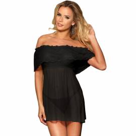 SUBBLIME VESTIDO CORTO TANGA NEGRO S M