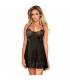 SUBBLIME BABYDOLL CON LACITOS NEGRO S M