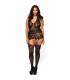 LEG AVENUE BODYSTOCKING DISENO FLORAL TALLA GRANDE