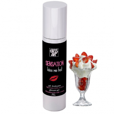 EROS SENSATTION LUBRICANTE NATURAL FRESAS CON NATA 50ML