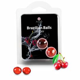 SECRETPLAY BRAZILIAN BALLS CEREZA SET 2 BOLAS