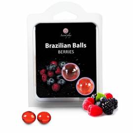 SECRETPLAY BRAZILIAN BALLS FRUTAS DEL BOSQUE SET 2 BOLAS