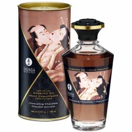 SHUNGA ACEITE MASAJE EFECTO CALOR SABOR INTENSO CHOCOLATE 100 ML