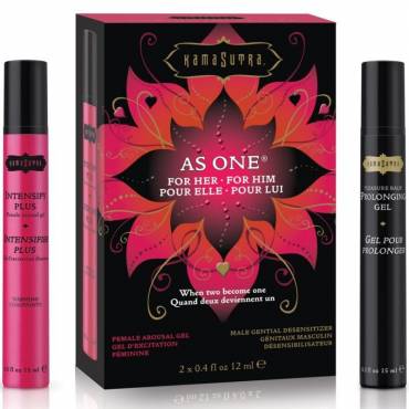 KAMASUTRA KIT PAREJAS PARA EL Y ELLA AS ONE 12 ML