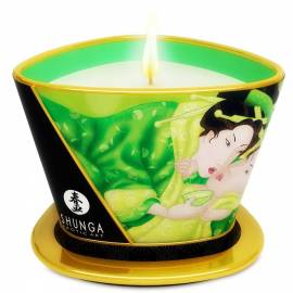 SHUNGA MINI CARESS BY CANDELIGHT VELA MASAJE Te VERDE 170ML