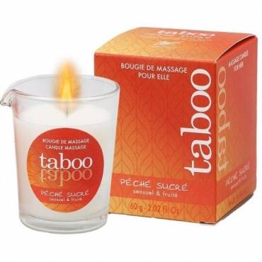 TABOO VELA DE MASAJE PARA ELLA PECHE SUCRE AROMA NECTARINA