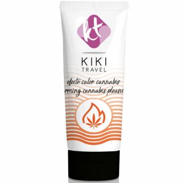 KIKi TRAVEL GEL DESLIZANTE SABOR A CANNABIS EFECTO CALOR INTENSO 50ML