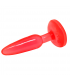 PLUG ANAL TACTO SUAVE ROJO 142