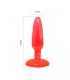 PLUG ANAL TACTO SUAVE ROJO 142