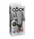 STRAP ON CON DILDO HUECO 255 CM Y TIRANTES COLOR CARNE