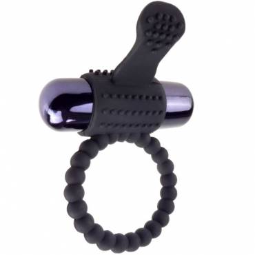 FANTASY C RING ANILLO VIBRADOR DE SILICONA NEGRO