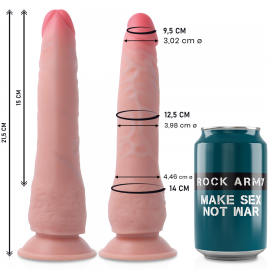 ROCKARMY DUAL DENSITY CRUSADER DILDO REALISTA 215CM