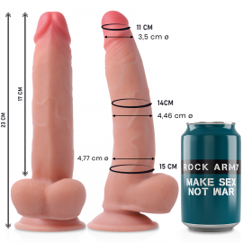 ROCKARMY DUAL DENSITY LEOPARD DILDO REALISTA 23 CM