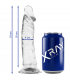 XRAY CLEAR DILDO TRANSPARENTE 19 CM X 4CM