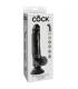 DILDO VIBRADOR KING COCK CON TESTICULOS 23 CM NEGRO