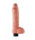 DILDO VIBRADOR KING COCK CON TESTICULOS 255 CM COLOR CARNE