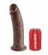 KING COCK 10 PENE MARRON 254 CM