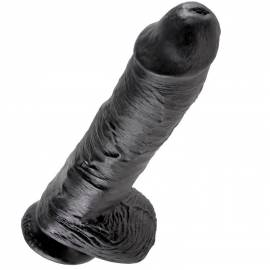 KING COCK 10 PENE REALISTICO NEGRO 265 CM