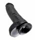 KING COCK 10 PENE REALISTICO NEGRO 265 CM