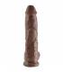 KING COCK 10 PENE REALISTICO MARRON 265 CM