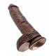 KING COCK 10 PENE REALISTICO MARRON 265 CM