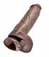 KING COCK 11 PENE REALISTICO MARRON 28 CM