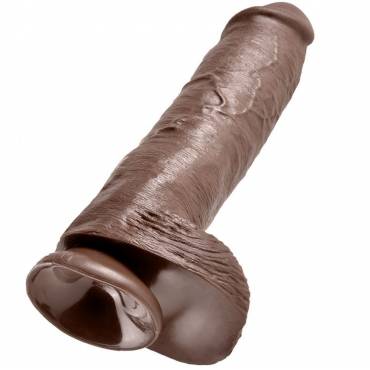 KING COCK 11 PENE REALISTICO MARRON 28 CM