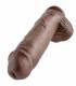 KING COCK 11 PENE REALISTICO MARRON 28 CM