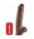 KING COCK 11 PENE REALISTICO MARRON 28 CM