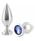 METALHARD ANAL PLUG ALIMINUM COLOR CRISTAL GRANDE 1016CM