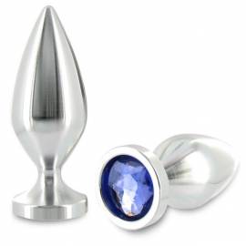 METALHARD ANAL PLUG ALIMINUM COLOR CRISTAL MEDIANO 889CM