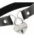 COQUETTE COLLAR CUERO VEGANO ACCESORIO CORAZoN CON LLAVE