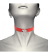 COQUETTE COLLAR CUERO VEGANO ROJO ACCESORIO WOMAN FETISH