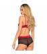 LEG AVENUE SET DOS PIEZAS ROJO Y NEGRO S M