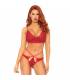 LEG AVENUE SET 2 PIEZAS CON TANGA DOBLE TIRANTA S M