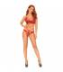 LEG AVENUE SET 2 PIEZAS CON TANGA DOBLE TIRANTA S M