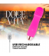 DOLCE VITA VIBRADOR RECARGABLE THREE ROSA 7 VELOCIDADES